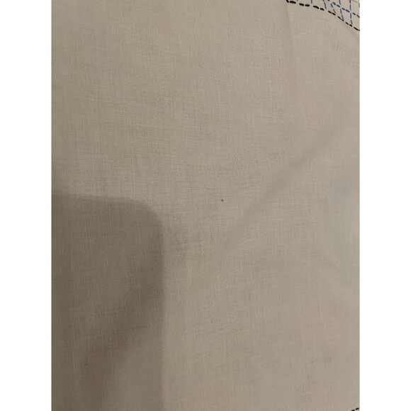 Vtg Embroidered Floral Table Runner With Pink Flower Lace Trim 40" X 15.5" - Picture 16 of 16